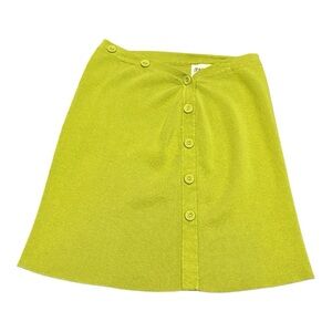 Princess Polly High Waist Mini Skirt Lime Green Soft Knit Small Medium Sexy